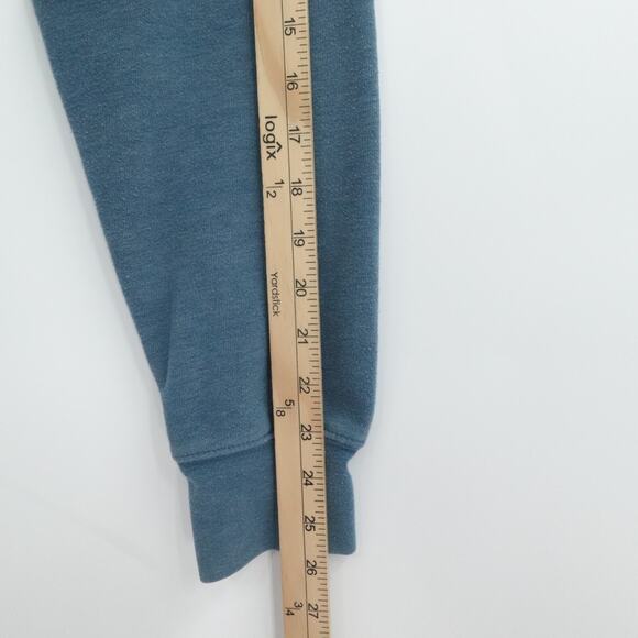 The‎ North Face Sweater Mens Medium Blue Logo Spell Out Hoodie Pocket Outdoor - Picture 7 of 11